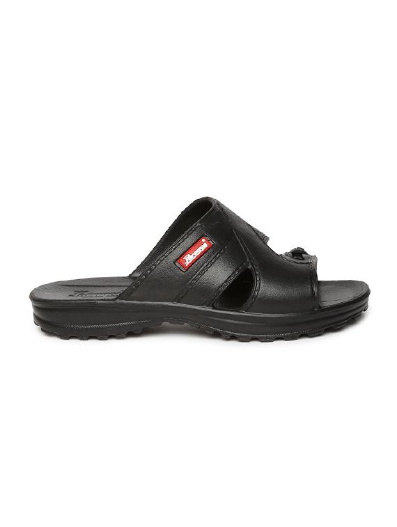 black pvc slip on flip flops - 17479664 - Zoom Image - 2