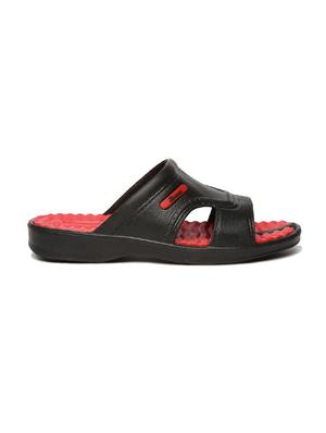 black pvc slip on flip flops - 17479671 - Standard Image - 2
