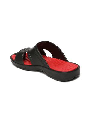 black pvc slip on flip flops - 17479671 - Standard Image - 3
