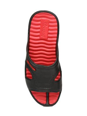 black pvc slip on flip flops - 17479671 - Standard Image - 4