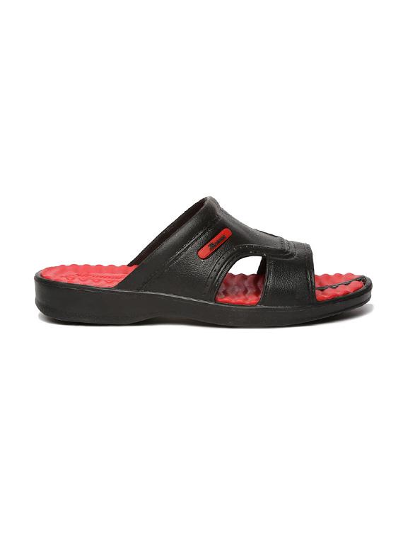 black pvc slip on flip flops - 17479671 - Zoom Image - 2