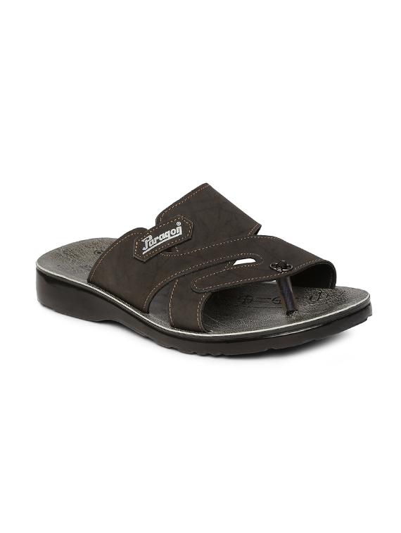 brown synthetic & mesh slip on slippers - 17479677 - Zoom Image - 1