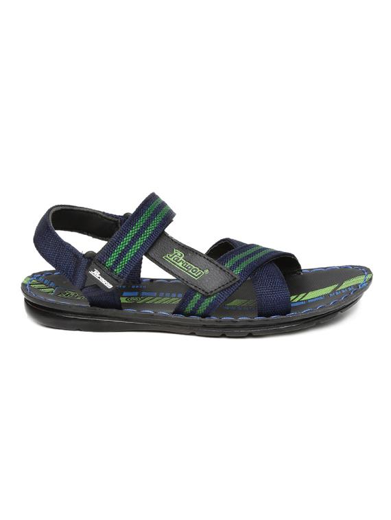 blue synthetic & mesh back strap floaters - 17479689 - Zoom Image - 2