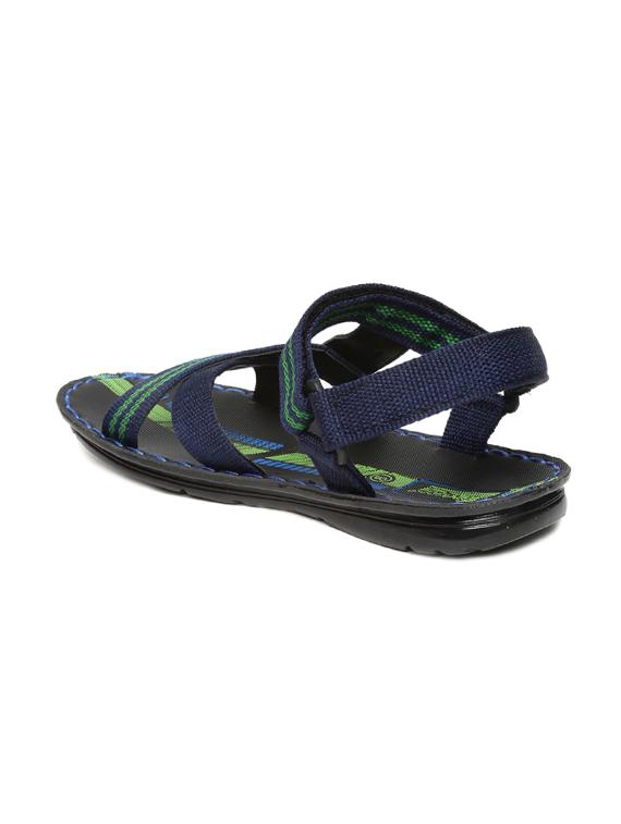 blue synthetic & mesh back strap floaters - 17479689 - Zoom Image - 3