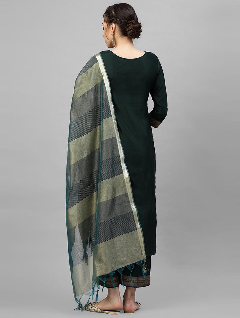 solid kurta palazzo set - 17480096 - Zoom Image - 3