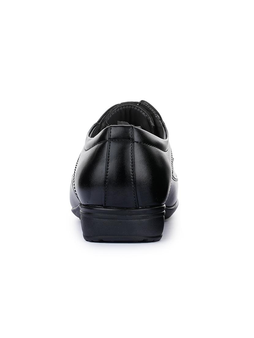 black leather laceup derbies - 17480226 - Zoom Image - 3