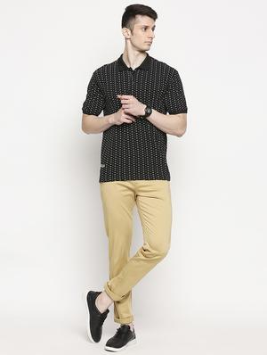 beige solid chinos - 17480516 - Standard Image - 4