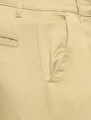 beige solid chinos - 17480516 - Standard Image - 5