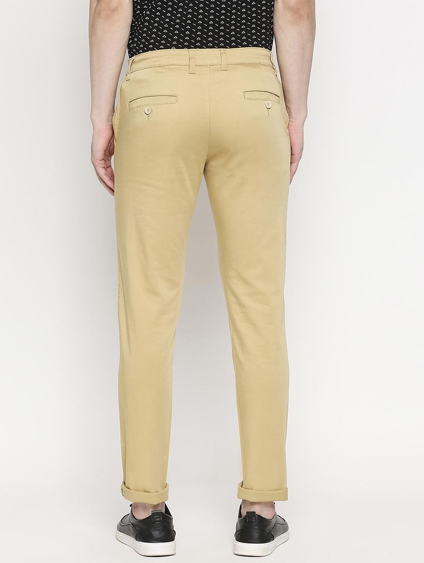 beige solid chinos - 17480516 - Zoom Image - 3