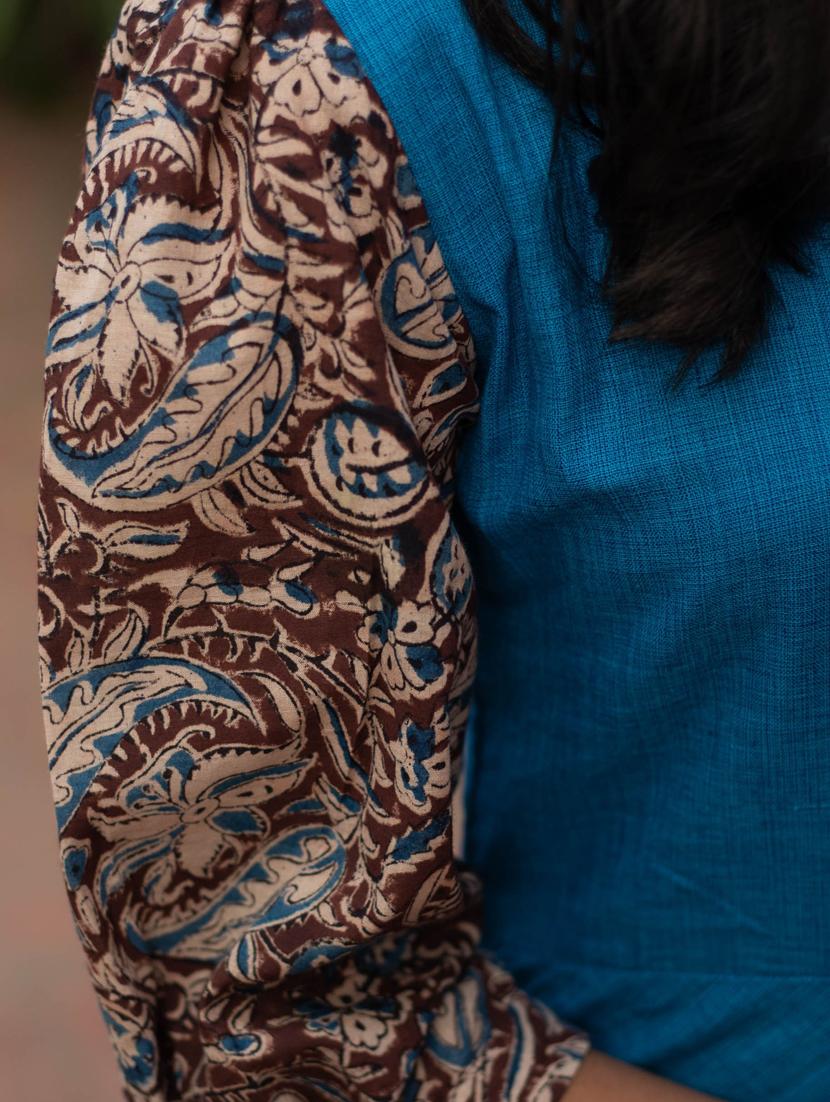 printed sleeves a-line dress - 17480661 - Zoom Image - 3