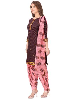 printed unstitched salwar suit - 17480704 - Standard Image - 2