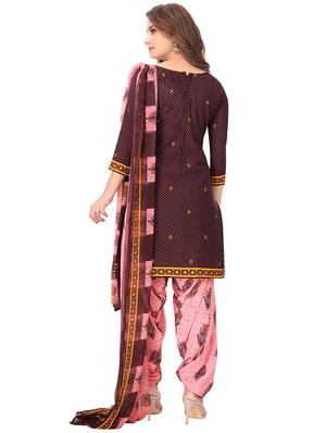 printed unstitched salwar suit - 17480704 - Standard Image - 3
