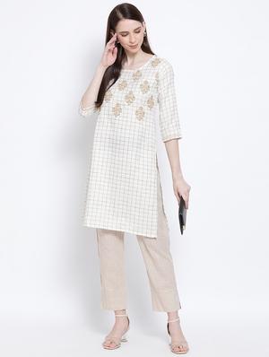 printed kurta pant set - 17481417 - Standard Image - 4