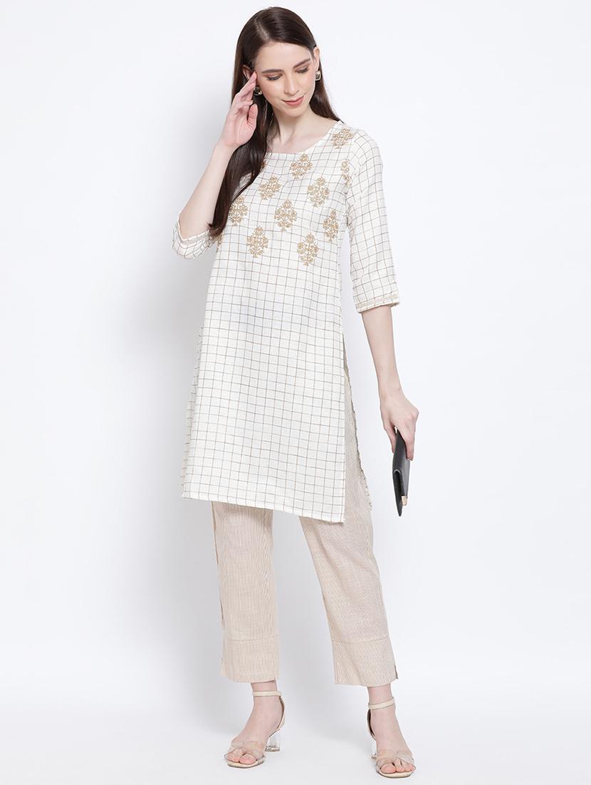 printed kurta pant set - 17481417 - Zoom Image - 4