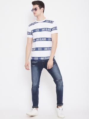 white printed t-shirt - 17482270 - Standard Image - 4