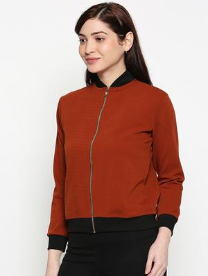 mandarin neck solid jacket - 17482777 - Standard Image - 2