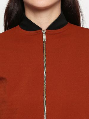 mandarin neck solid jacket - 17482777 - Standard Image - 5