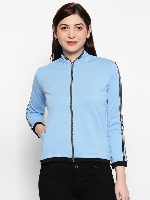 mandarin neck taped jacket - 17482780 - Zoom Image - 1