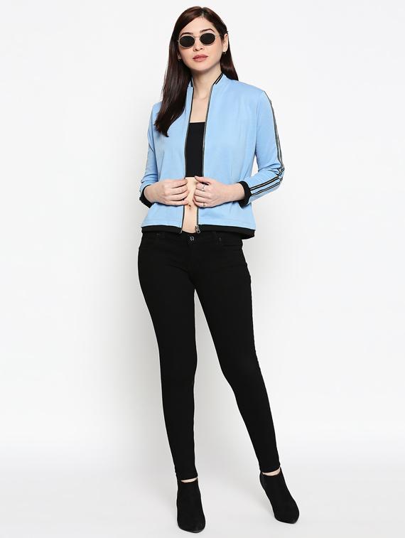 mandarin neck taped jacket - 17482780 - Zoom Image - 4