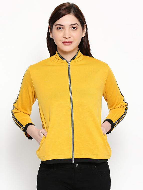 mandarin neck taped jacket - 17482781 - Zoom Image - 1
