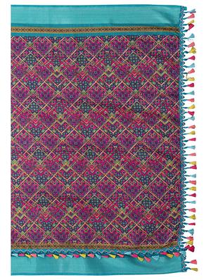 madhubani printed saree with blouse - 17482863 - Standard Image - 4