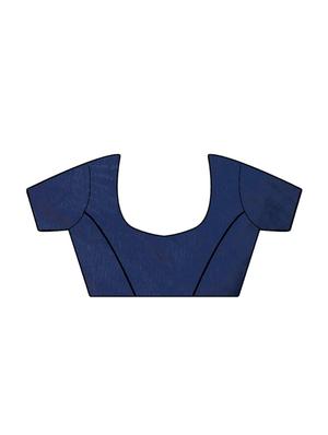 geometrical handloom saree with blouse - 17482884 - Standard Image - 3