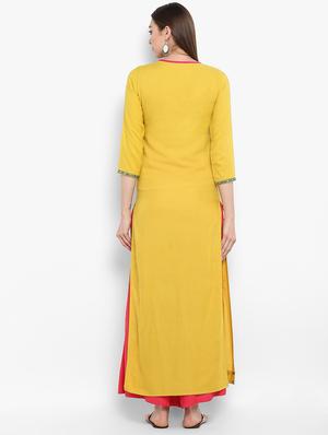 embroidered straight kurta - 17483014 - Standard Image - 3