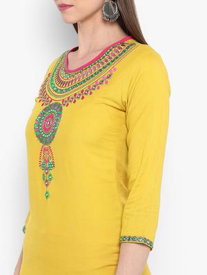 embroidered straight kurta - 17483014 - Standard Image - 4