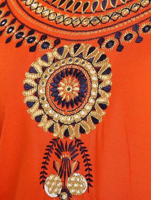 embroidered straight kurta - 17483015 - Standard Image - 5