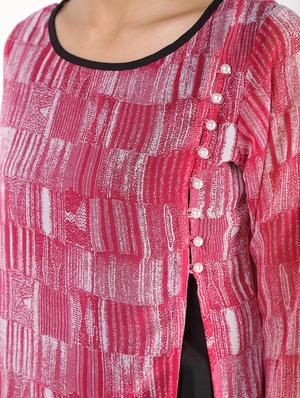 printed georgette straight kurta - 17483078 - Standard Image - 4