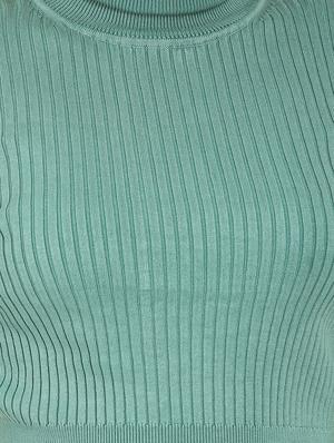 turtle neck ribbed pullover - 17483123 - Standard Image - 5