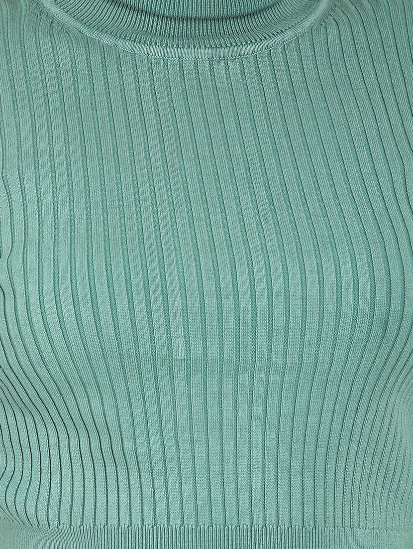 turtle neck ribbed pullover - 17483123 - Zoom Image - 5