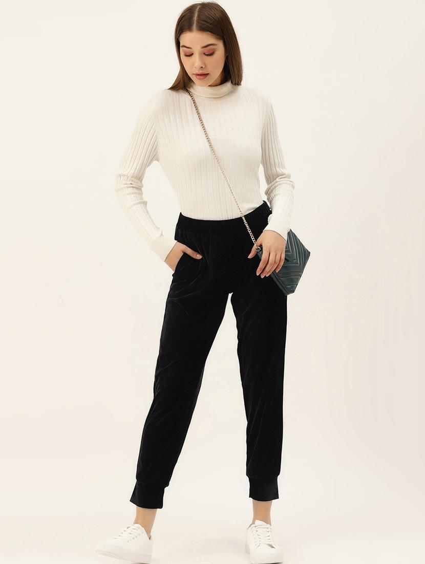 mid rise solid joggers - 17483166 - Zoom Image - 4