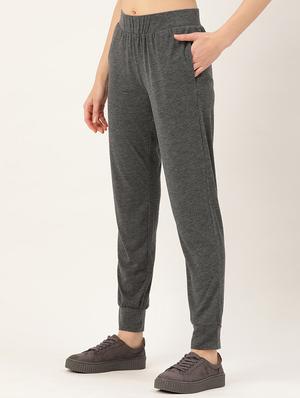 high rise solid track pant - 17483261 - Standard Image - 2