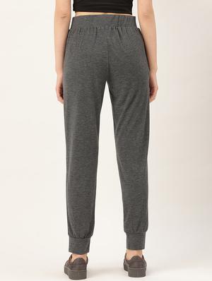 high rise solid track pant - 17483261 - Standard Image - 3
