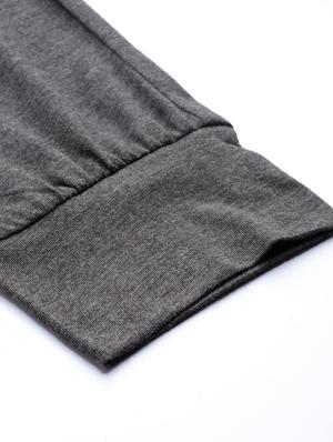 high rise solid track pant - 17483261 - Standard Image - 6