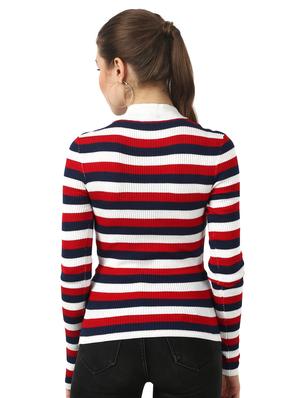 crew neck ribbed pullover - 17483274 - Standard Image - 3
