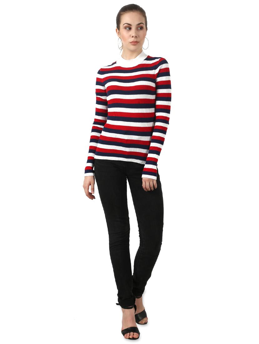 crew neck ribbed pullover - 17483274 - Zoom Image - 4