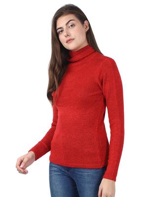 turtle neck solid pullover - 17483288 - Standard Image - 2
