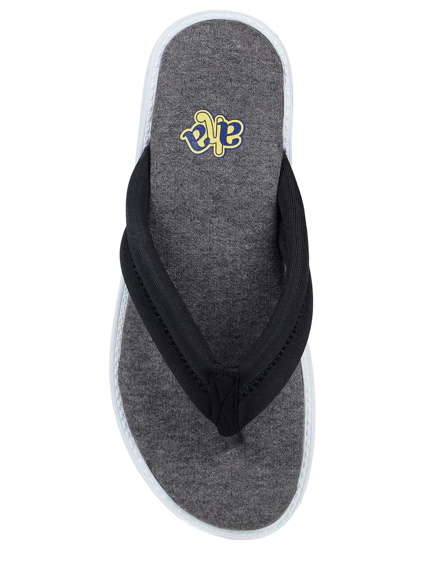 black fabric slippers flip flops - 17483760 - Zoom Image - 4