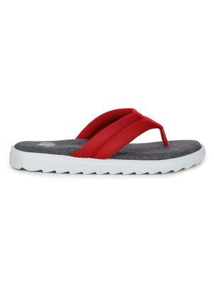 red fabric slippers flip flops - 17483761 - Standard Image - 2