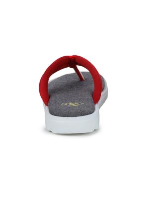 red fabric slippers flip flops - 17483761 - Standard Image - 3