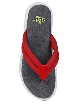 red fabric slippers flip flops - 17483761 - Standard Image - 4