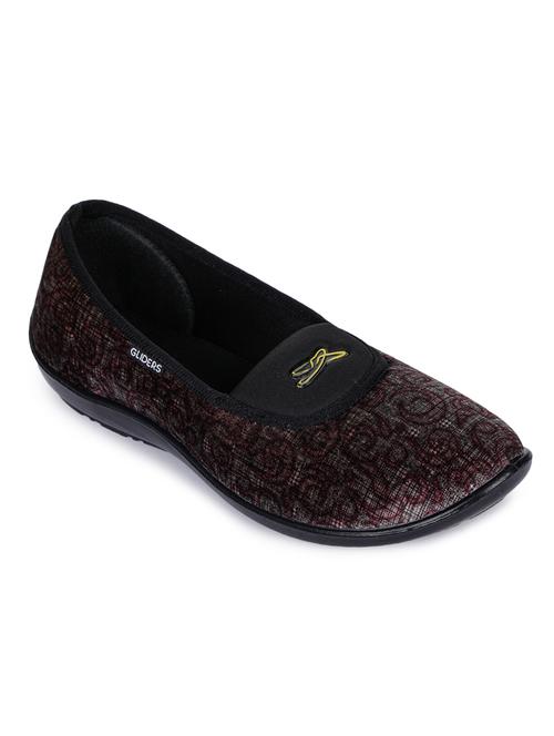 brown fabric slip on ballerina - 17483832 - Standard Image - 1