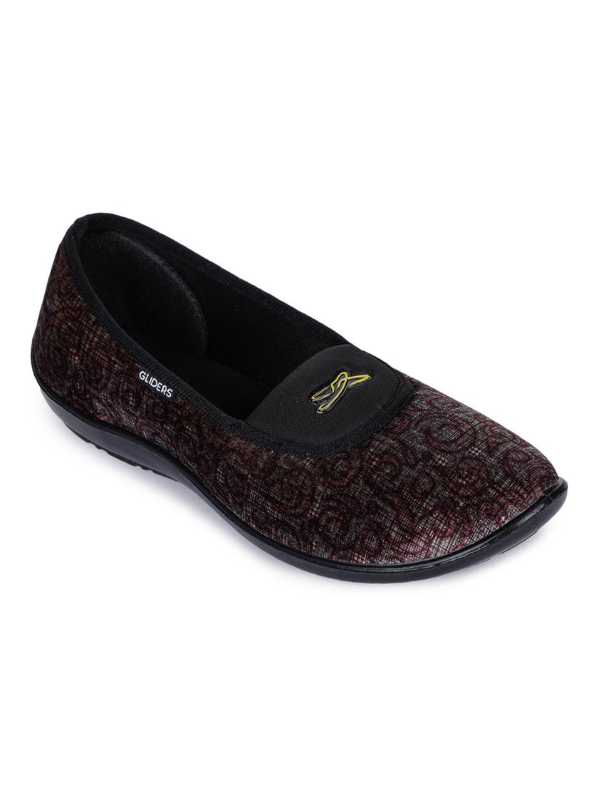brown fabric slip on ballerina - 17483832 - Zoom Image - 1