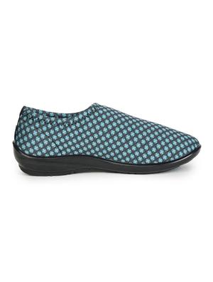 blue fabric slip on ballerina - 17483839 - Standard Image - 2