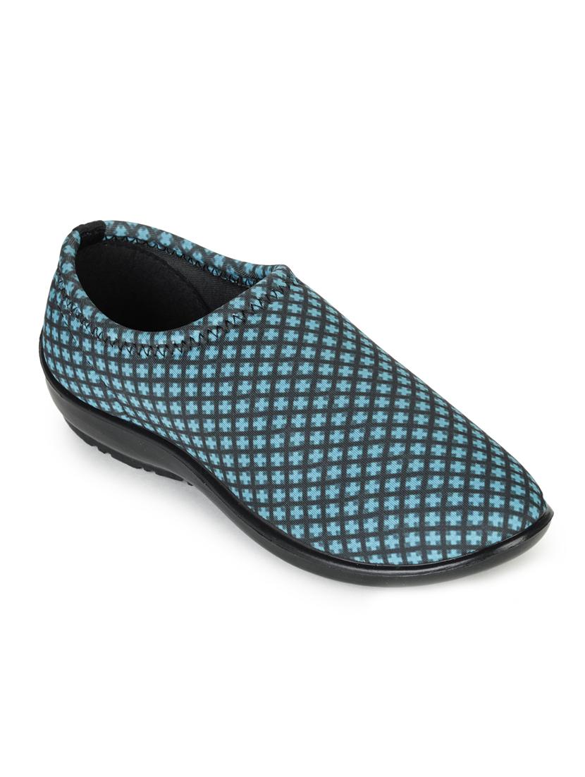 blue fabric slip on ballerina - 17483839 - Zoom Image - 1