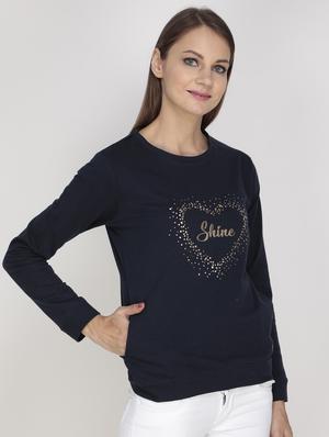 embroidered detail crew neck sweatshirt - 17483922 - Standard Image - 2
