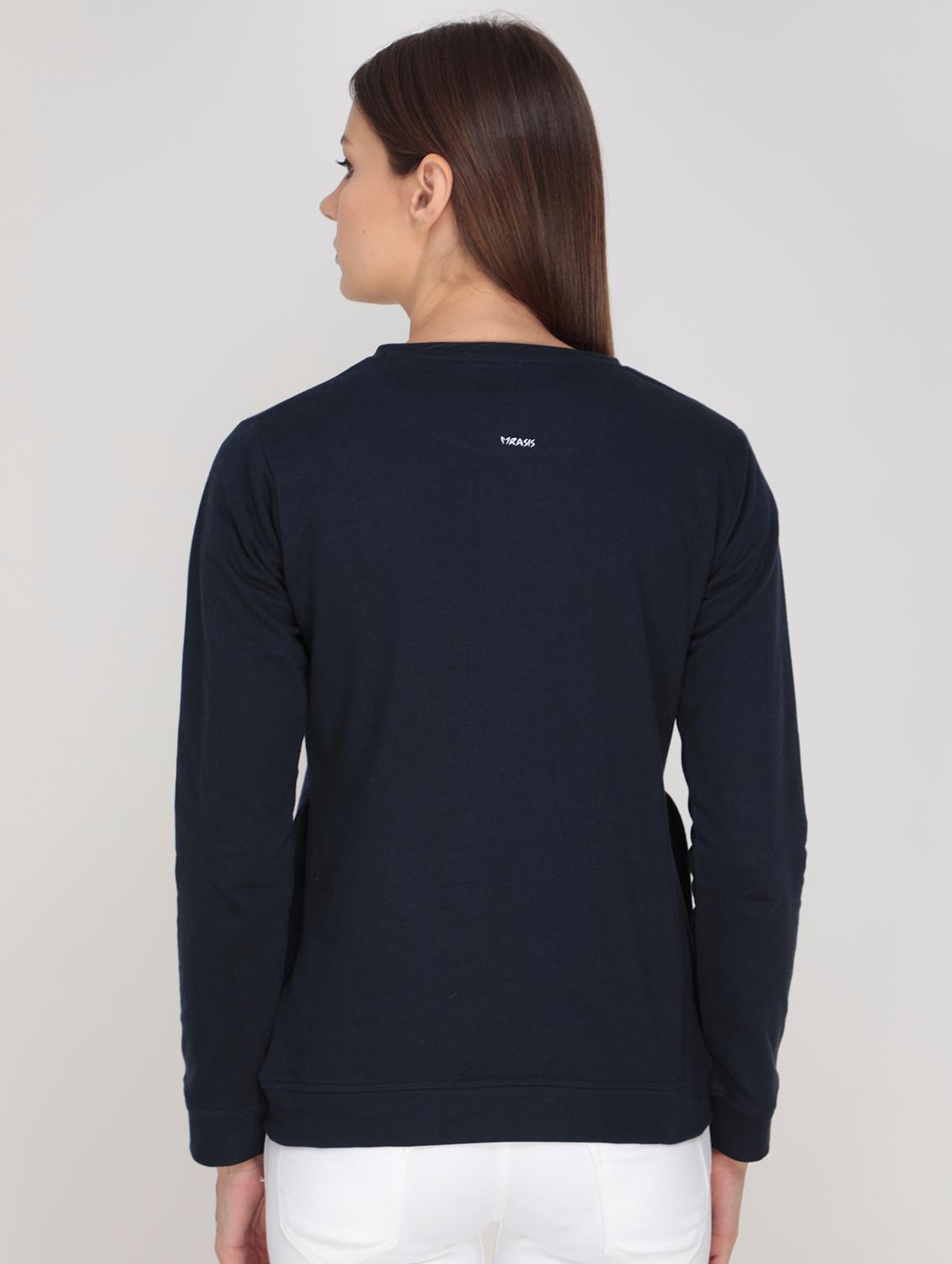 embroidered detail crew neck sweatshirt - 17483922 - Zoom Image - 3