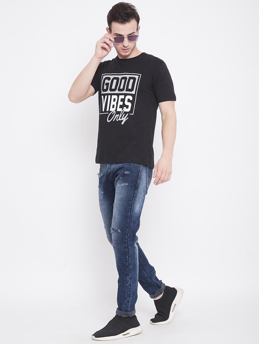 black printed t-shirt - 17483932 - Zoom Image - 4
